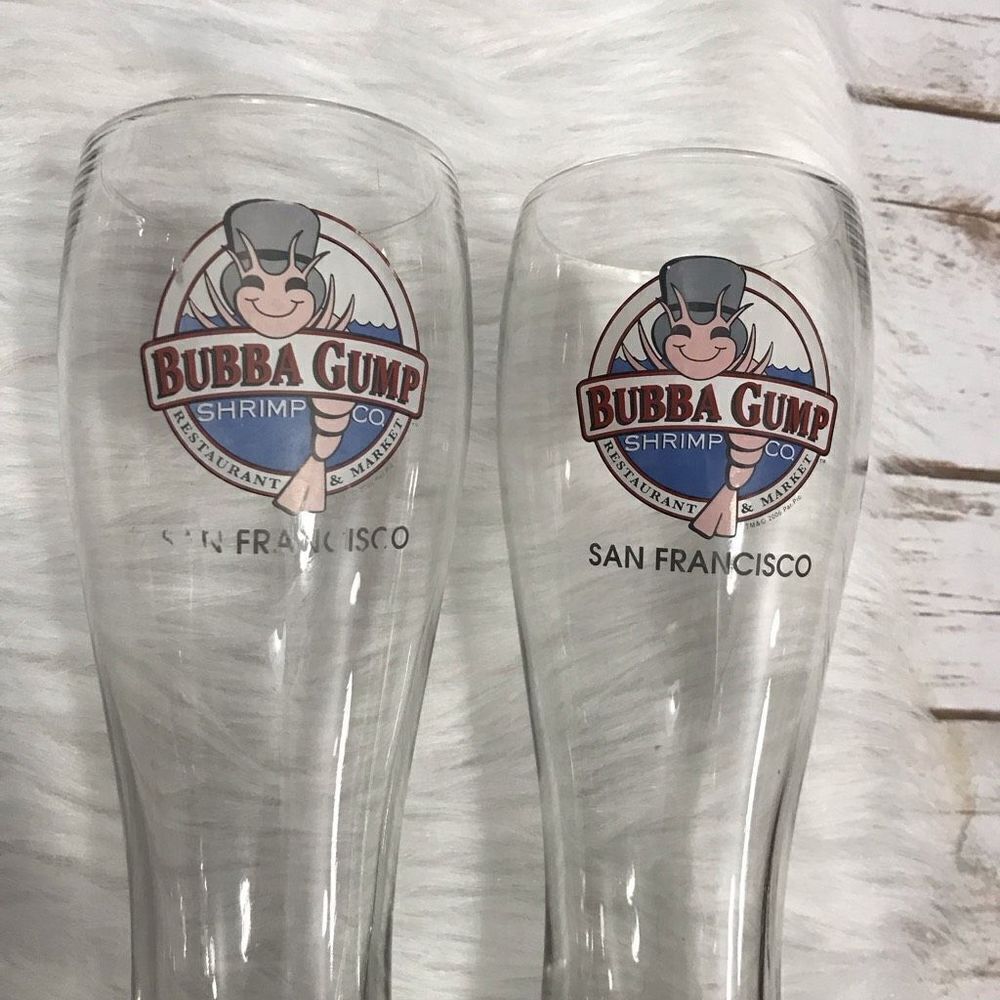 🦩 Bubba Gump‎ Shrimp Co San Francisco Beer Pilsner Glass Souvenir Cup